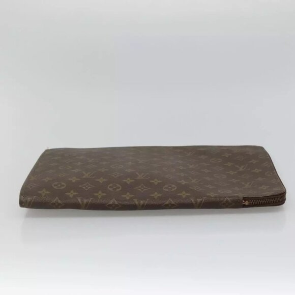 LOUIS VUITTON Monogram Posh Documents Clutch Bag LV Auth - Picture 6 of 16